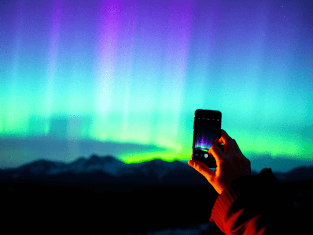 Jak wykorzystać tryb HDR w telefonie, aby zrobić zdjęcie zorzy polarnej?